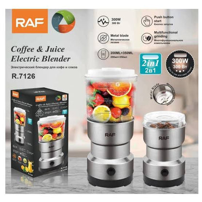 2 in 1 RAF Coffee And Juice Electric Blender | Premium Quality Multifunctional Kitchen Blender For Smoothies, Juices, And Coffee