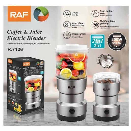 2 in 1 RAF Coffee And Juice Electric Blender | Premium Quality Multifunctional Kitchen Blender For Smoothies, Juices, And Coffee