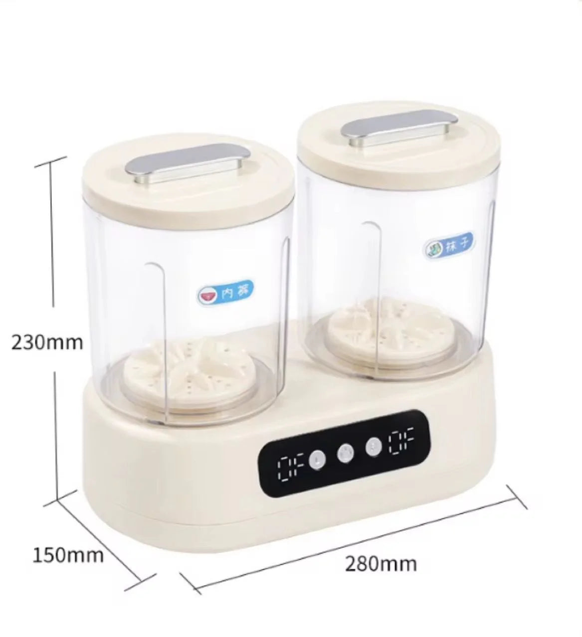 Double-Bucket Mini Washing Machine