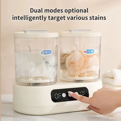 Double-Bucket Mini Washing Machine